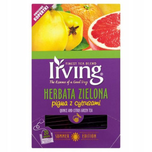 Irving Herbata Zielona Pigwa z Cytrusami 20tb
