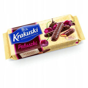 Ciastka kruche Krakuski z Galaretką Wiśniową 144 g