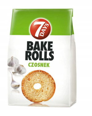 7 Days Bake Rolls Czosnek 150g