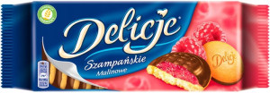 Lu Delicje Szampańskie Malinowe 147g