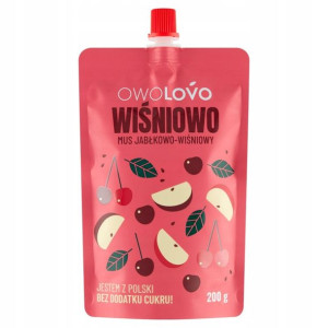 Owolovo Mus Jabłkowo Wiśniowy 200g
