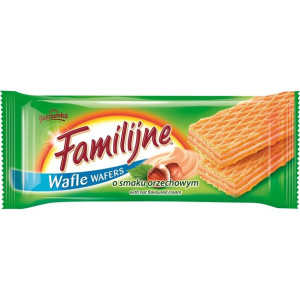 Jutrzenka Wafle Familijne Orzechowe 180g