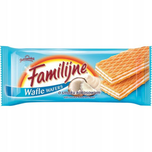 Jutrzenka Wafle Familijne Kokosowe 180g