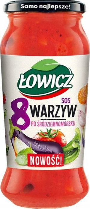 Łowicz Sos 8 Warzyw po Śródziemnomorsku 500g