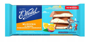 Wedel Czek Mleczna o Sm. Pomarańczy i Marakui 100g