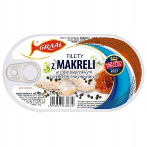 Graal Filety z Makreli w Sosie Pieprzowym 170g