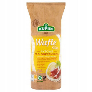 Kupiec Slim Wafle Ryżowe Ze Słonecznikiem 85g