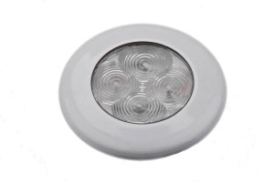 Lampka Kabinowa Okrągła 75 Led Biała Ramka
