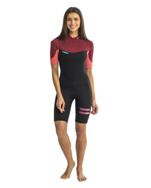 Pianka Jobe Sofia 3/2 Mm Shorty Wetsuit Women Rose Pink 2xl