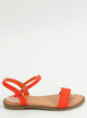 Sandałki damskie pomarańczowe WL061 ORANGE 37