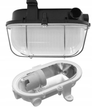 Lampa Oprawa Kanałowa Piwniczna OVAL E27 IP44 IK10