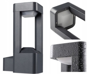 Kinkiet Zewnętrzny Lampa Ogrodowa PEVO GX53 IP44