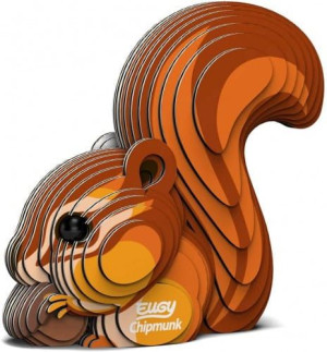 Kartonowa układanka puzzle 3D wiewiórka Eugy