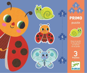 Puzzle układanka w ogrodzienie 3/4/5 el Djeco