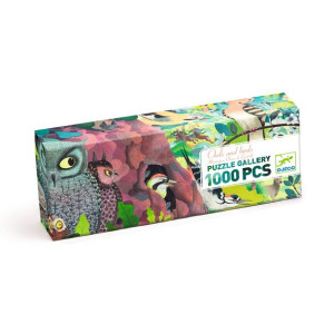 Puzzle sowy i ptaki 1000 elem Djeco