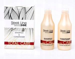Stapiz Zestaw Sleek Line Total Care 2x300ml