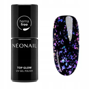 NeoNail Lakier Hybrydowy 7,2ml Top Glow Violet AF