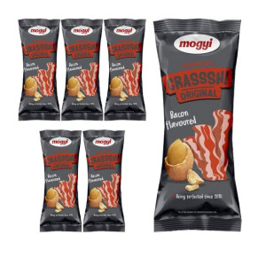 6x Mogyi Crasssh! Orzeszki ziemne o smaku bekonu 60g