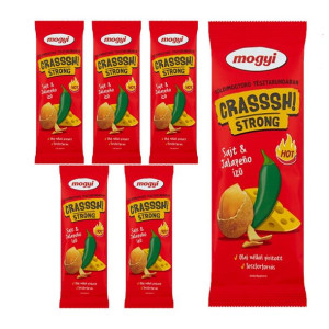 6x Mogyi Crasssh! Orzeszki ziemne o smaku sera i jalapeno 60g