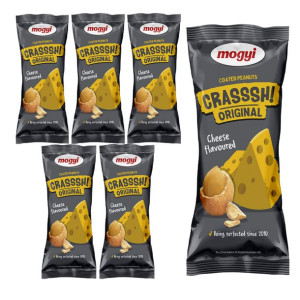 6x Mogyi Crasssh! Orzeszki ziemne o smaku serowym 60g