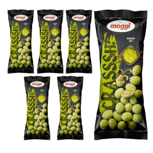 6x Mogyi Crasssh! Orzeszki ziemne o smaku wasabi 60g