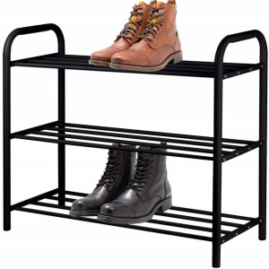 Metalowy Stojak Szafka Na Buty Regał 3x Półka Styl