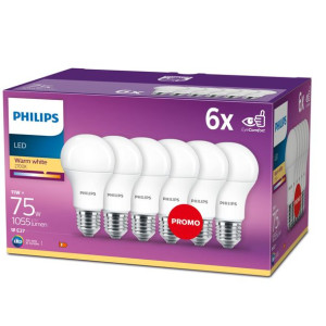 Zestaw żarówek Philips LED E27 11 W 6 sztuk