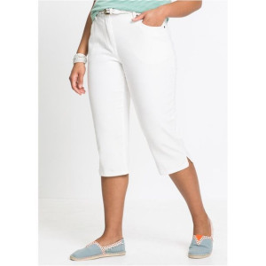 Bonprix Białe Jeansy Capri 46 947408