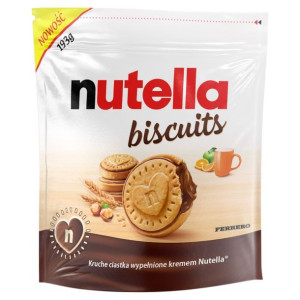 Nutella Biscuits Kruche ciastka wypełnione kremem 193 g