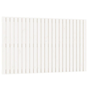 Wezgłowie łóżka, białe, 147x3x90 cm, lite drewno sosnowe