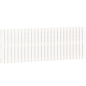 Wezgłowie łóżka, białe, 166x3x60 cm, lite drewno sosnowe