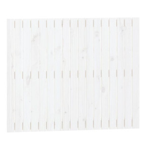 Wezgłowie łóżka, białe, 108x3x90 cm, lite drewno sosnowe
