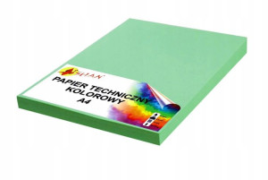 Papier techniczny A4 220g zielony pastel 50 ark