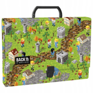 Teczka z rączką A4 4.5 cm Pixele Miasto Derform