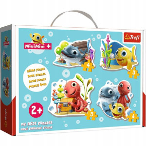 Puzzle 4w1 Rybka MiniMini Pierwsze Puzzle Trefl 2+