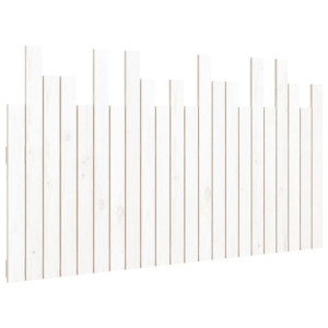 Wezgłowie łóżka, białe, 140x3x80 cm, lite drewno sosnowe