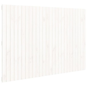 Wezgłowie łóżka, białe, 166x3x110 cm, lite drewno sosnowe