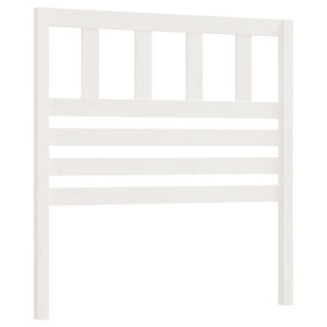 Wezgłowie łóżka, białe, 81x4x100 cm, lite drewno sosnowe