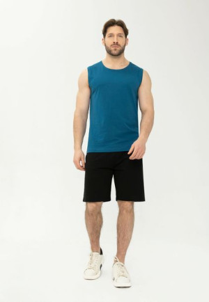 Koszulka Męska Bez Rękawów Tank Top Niebieski Volcano T-tank 3xl