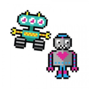 Puzzle Pixelki Jixelz Roboty 700 el  Fat Brain Toys