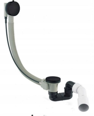 Omnires syfon wannowy czarny TK104