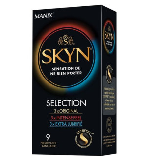 SET SKYN SELECTION 3x Original + 3x Intense Feel + 3x Extra Lubrifie
