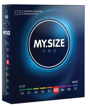 Prezerwatywy dopasowane my size pro 60mm 3 sztuki