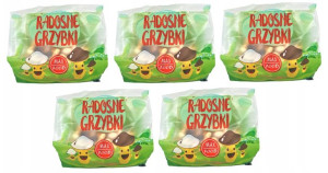 5× Radosne grzybki ciastka kruche z polewą 200g