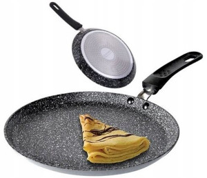 PATELNIA do NALEŚNIKÓW 24 cm Marmurek non-stick
