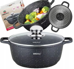 Garnek Brytfanna Marmurek 4,5 L 24 Cm Indukcja Gaz