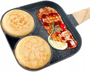 PATELNIA do smażenia JAJEK burgerów PLACKÓW mięs