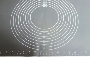 Stolnica Silikonowa Duża Mata 50 X 39 Cm Szara