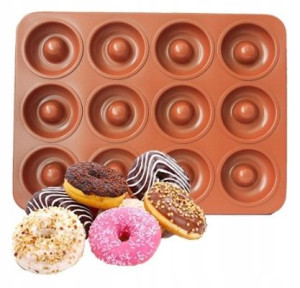 SILIKONOWE FOREMKI DO donat pączków donut 12 szt