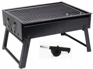 GRILL OGRODOWY Węglowy na Brykiet Składany BBQ